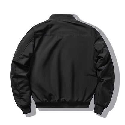 Slim-Fit Stand Collar Harley Motorcycle Men's Retro Embroidery Cotton-padded Coat Coat