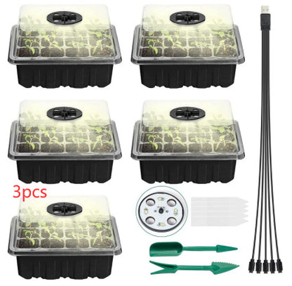 12 Well Seedling Pot With Lamp