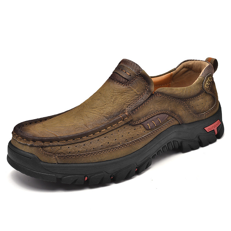 Men's Leather Large Size Casual Shoes
