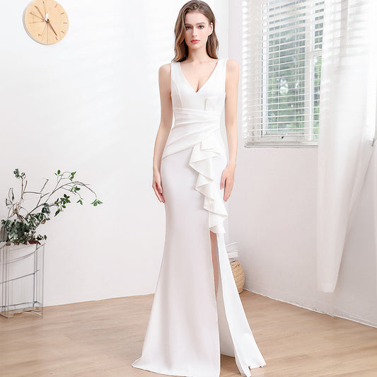 Evening Gown For Women High-end Elegant Simple And Light Luxury