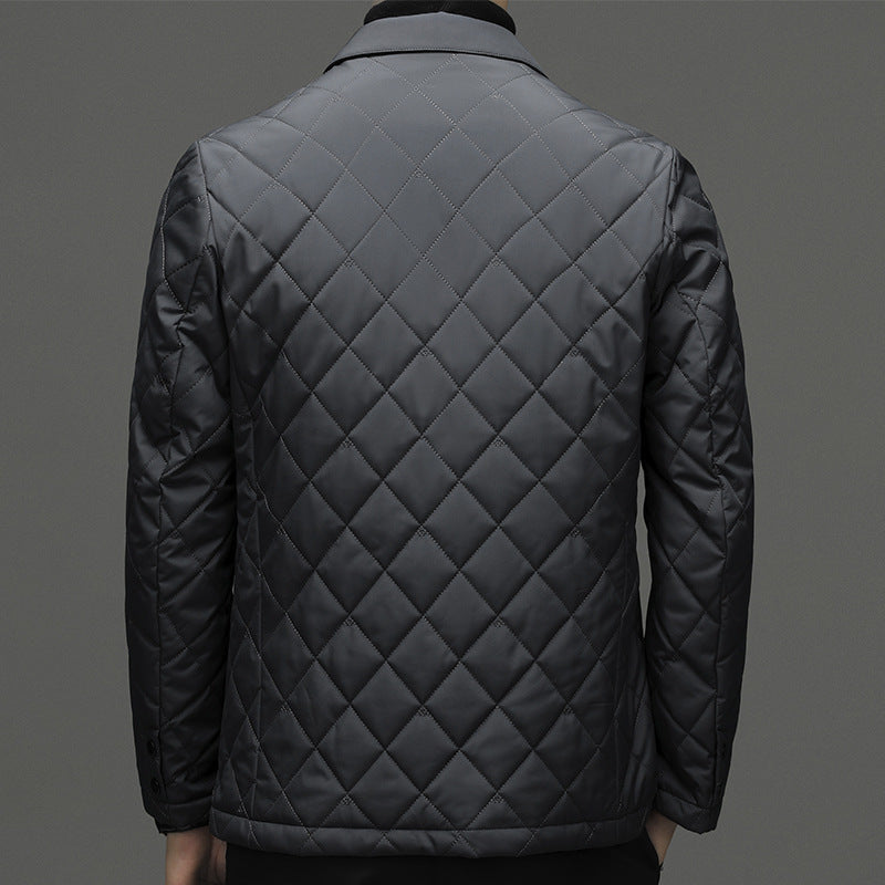 Winter Clothing Down Jacket Men's Lapel Thick Warm Jacket