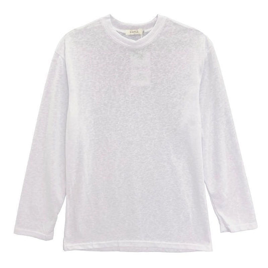Men's Solid Color Loose Long Sleeves T-shirt