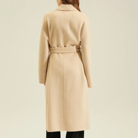 Women's Camel Coat Reversible Woolen Jacket