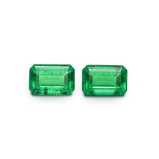 Emerald Green Treasure Shaped Colored Gems