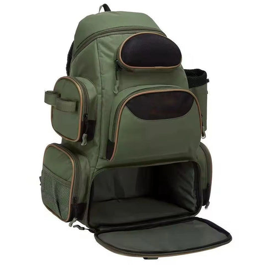 Fishing Gear Boxed Backpack Large Capacity Storage Waterproof Fishing Bag