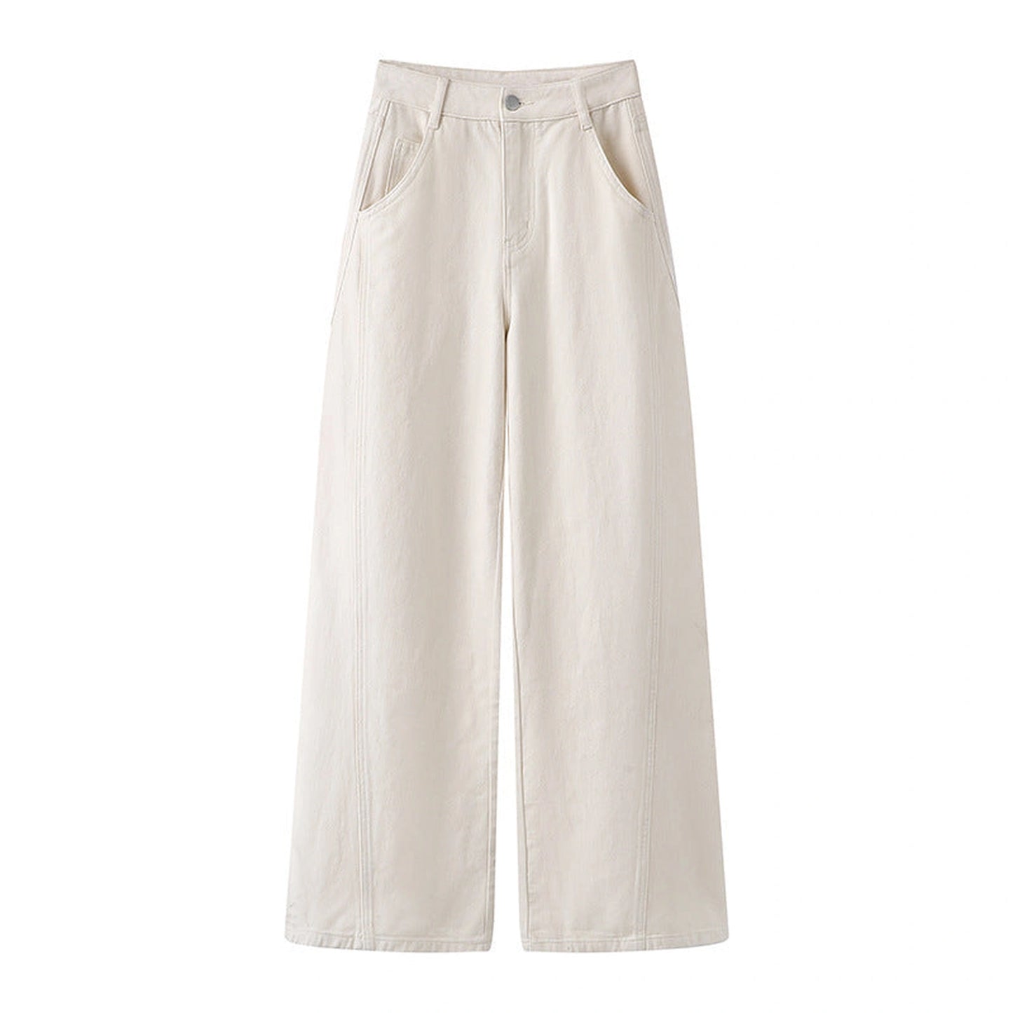 Spring And Autumn New High Waist Slimming And Straight Jeans For Women
