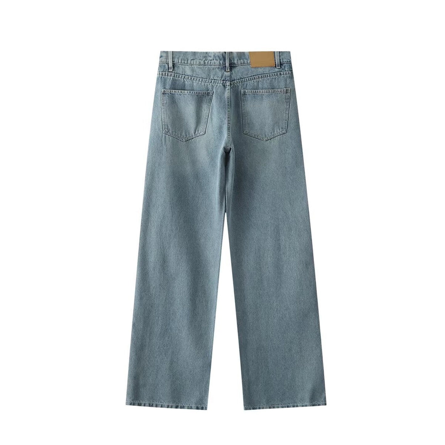 Summer New Women's Vintage Casual All-matching Ripped High Waist Loose Comfortable Jeans
