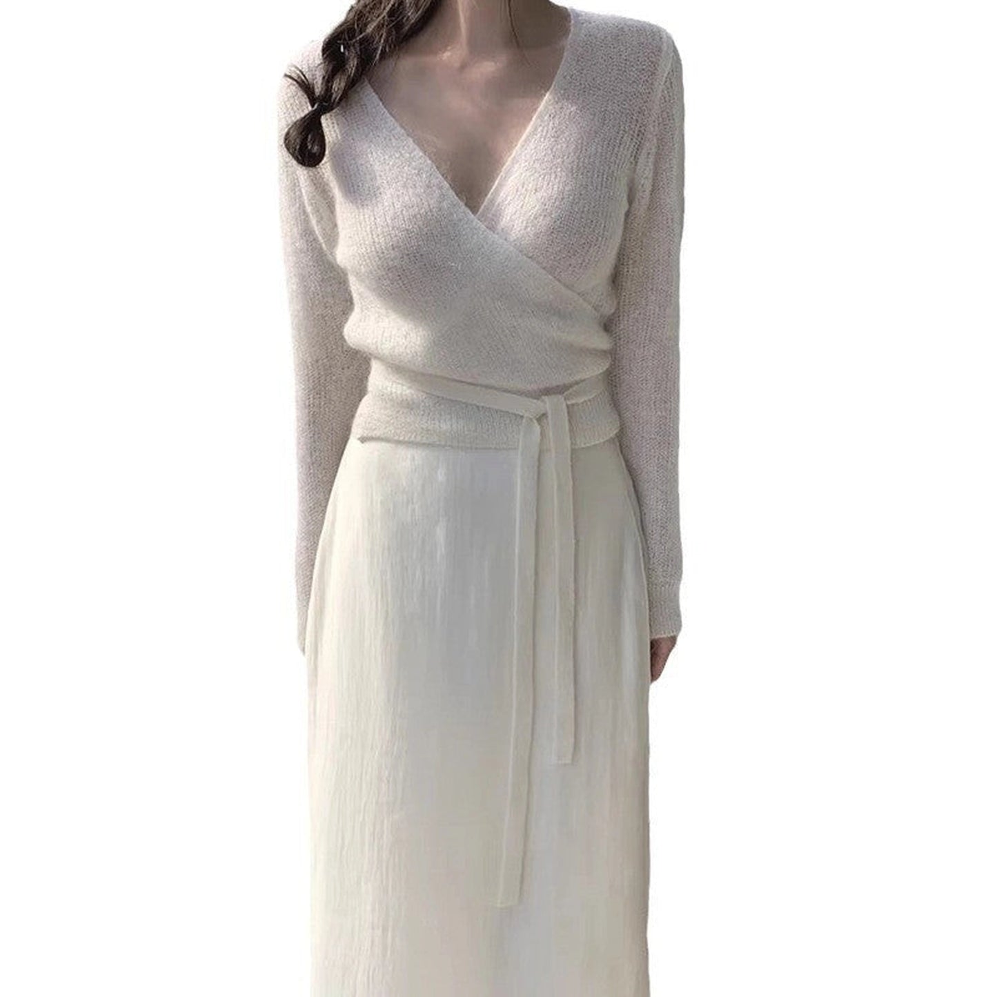 Women's French Style Temperament Long-sleeved Sweater