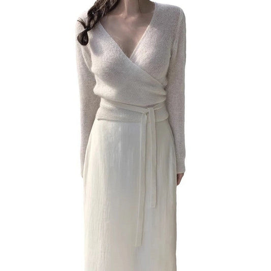Women's French Style Temperament Long-sleeved Sweater