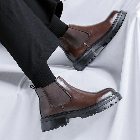 Low-top Martin Boots Mid-top British Style Men's Shoes