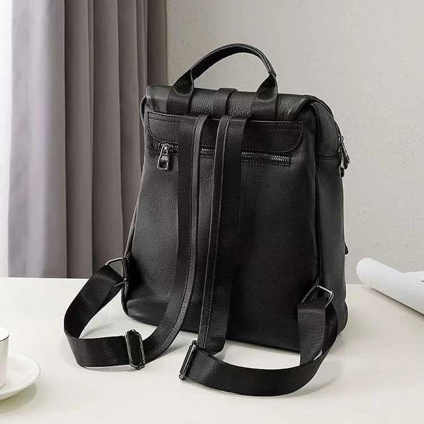 Solid Color Large Capacity Backpack