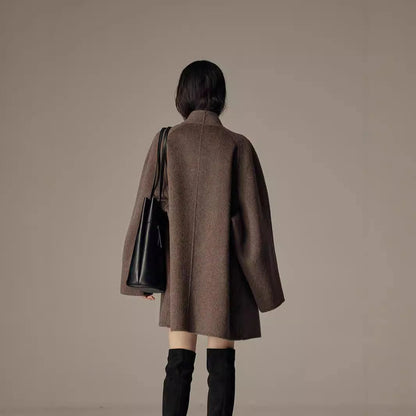 Elegant Winter Double-sided Wool Women's Coat