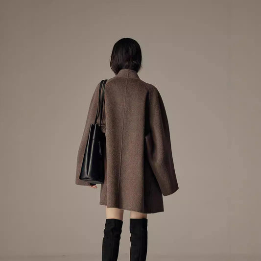 Elegant Winter Double-sided Wool Women's Coat