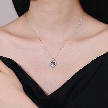 S925 Sterling Silver Ear Stud Pendant Suit