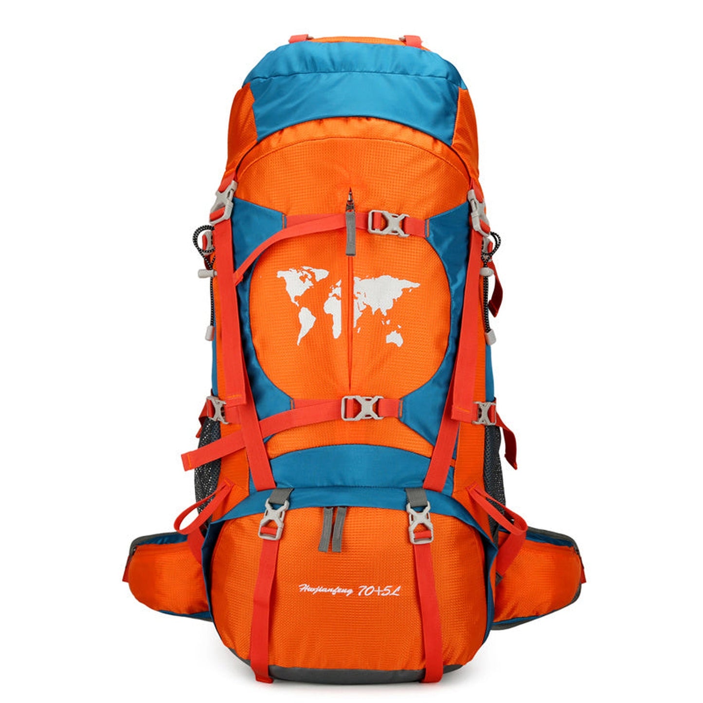 Climbing Bag, Professional Outdoor Large Capacity Backpack, Men's And Women's Hiking Off-road Backpack With Bracket, Travel Camping Backpack
