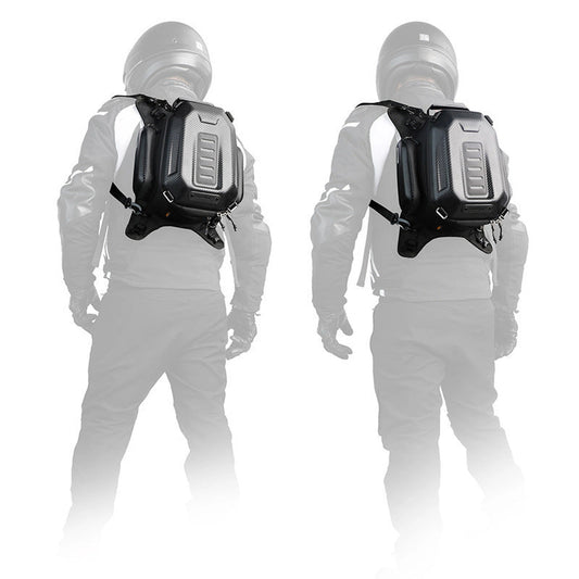 15L Can Expand Motorcycle Hard Shell Backpack