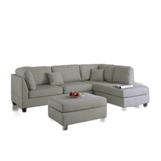 3-PC SECTIONAL In Gray