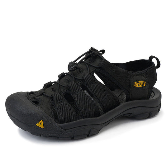 Men's Thick Bottom Toe Cap Beach Upstream Plus Size Outdoor Casual Shoes