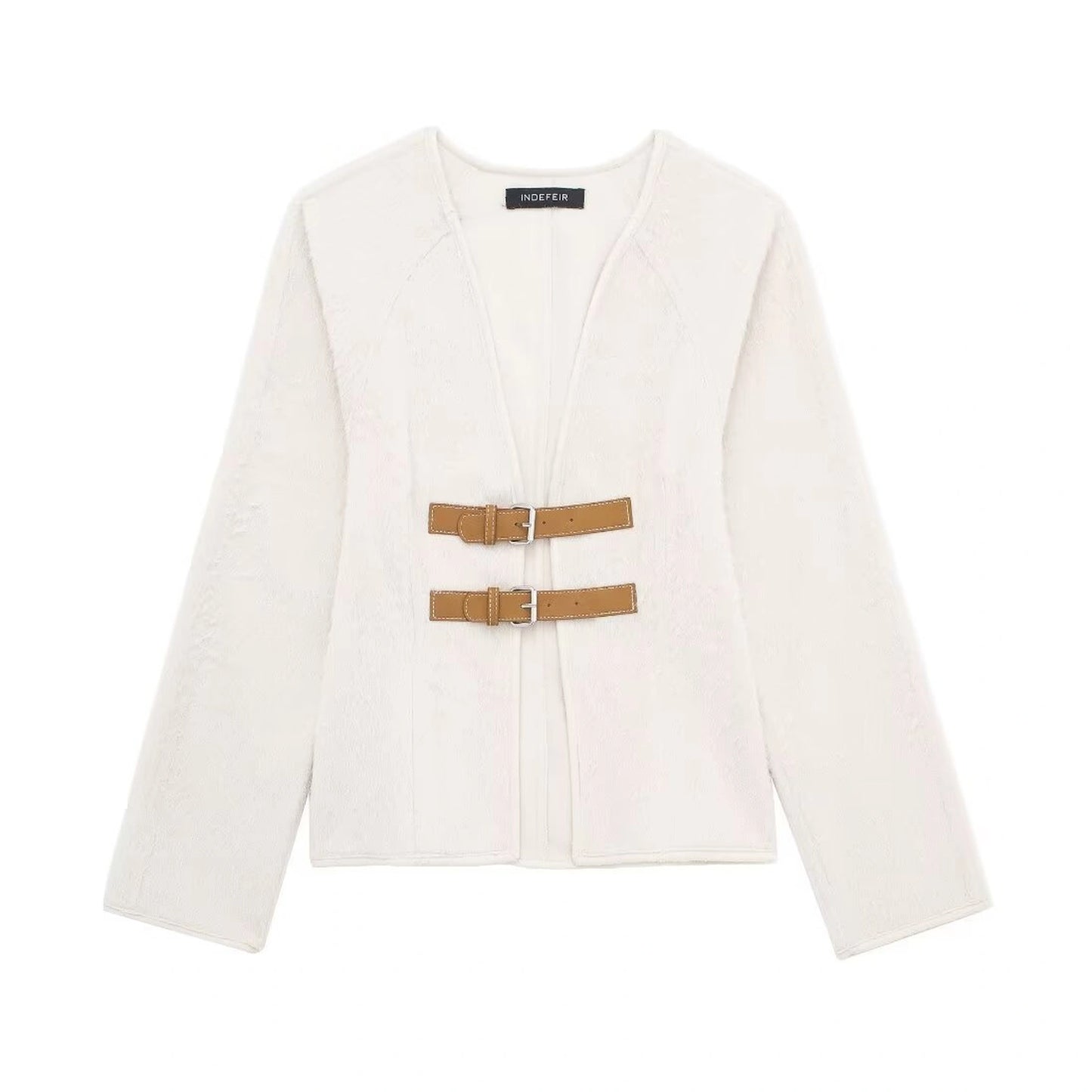 Fashionable Women's New Soft Coat With Strap