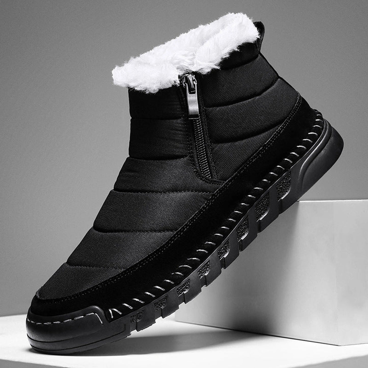 Plus Size Snow Boots Men's Outdoor Thickened Warm