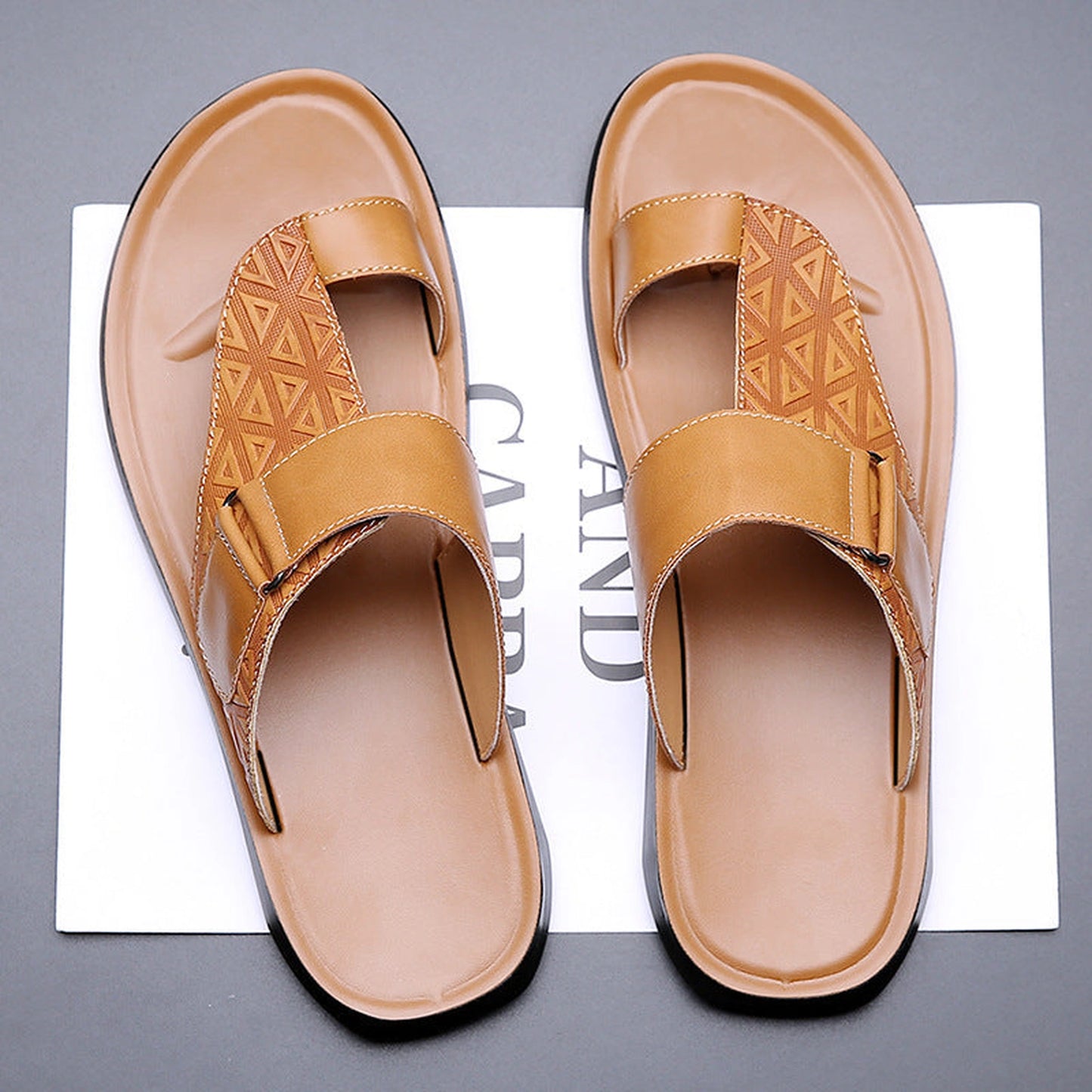 Men's Fashion All-matching Simple Beach Slippers