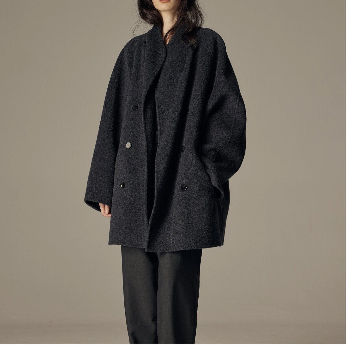 Elegant Winter Double-sided Wool Women's Coat