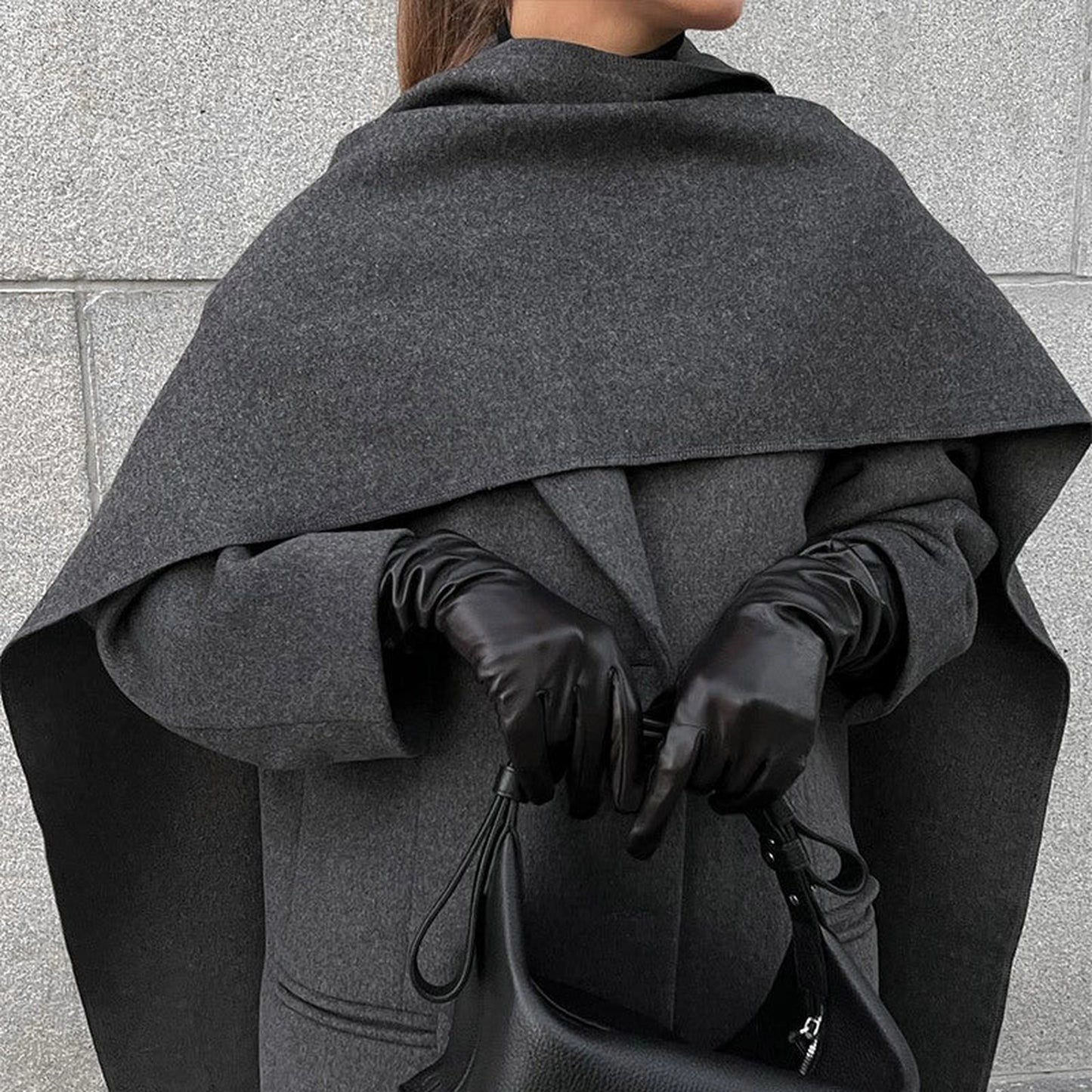 Arrival Of Scarf Collar Woolen Coat