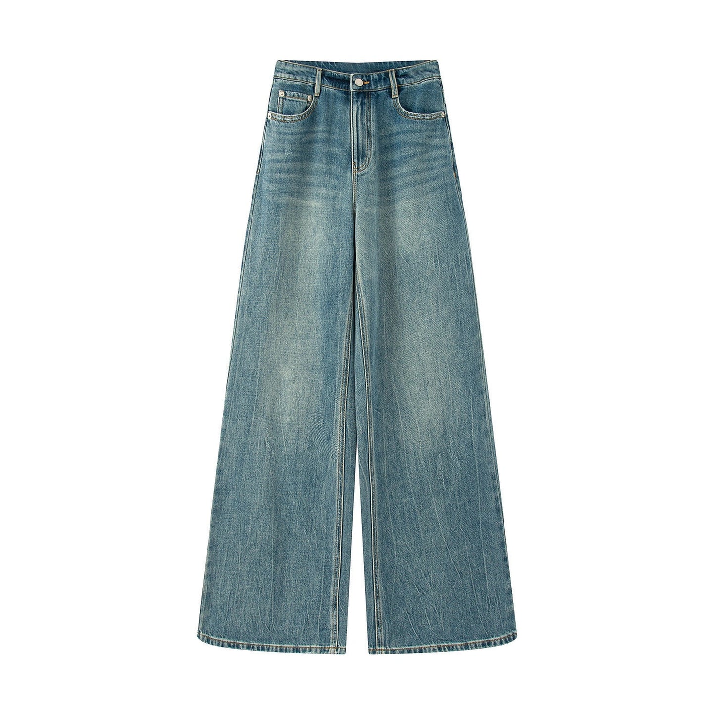 Early Autumn New High Waist Slimming Retro Straight Jeans Trousers For Women