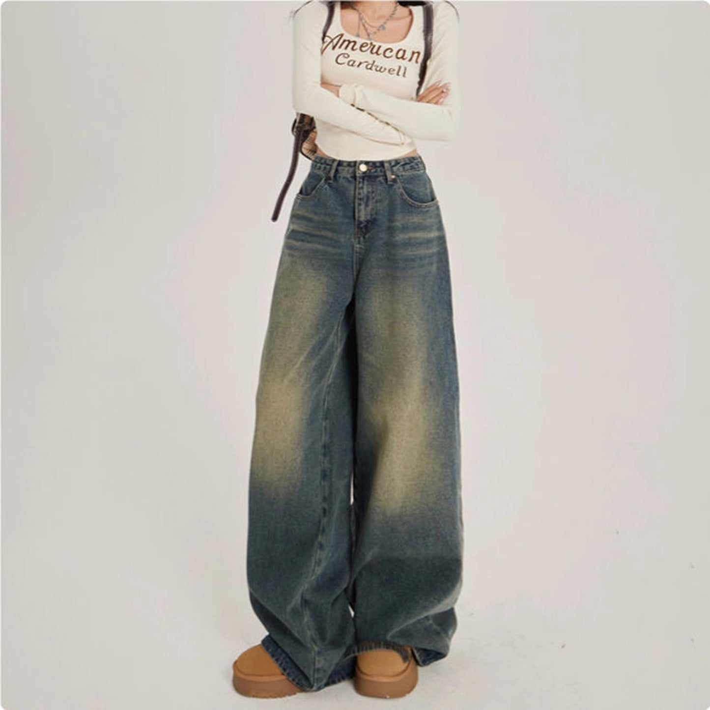 High Waisted Wide Leg Jeans For Women
