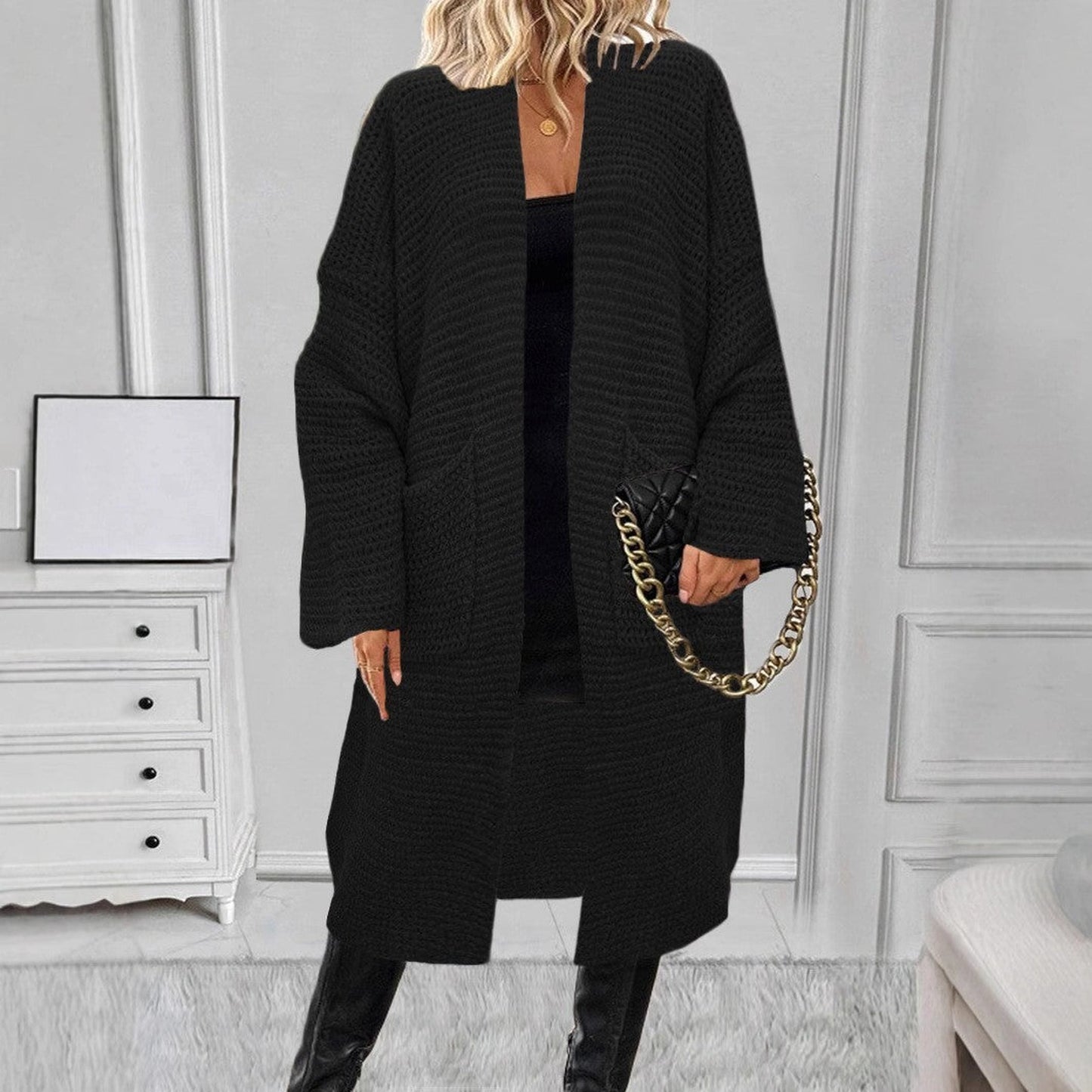 Women's Loose Thick Needle Sweater Cardigan Coat