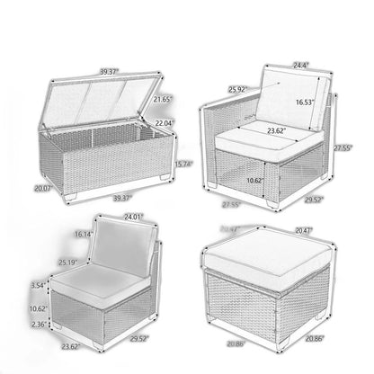 10 Piece Patio Furniture Set