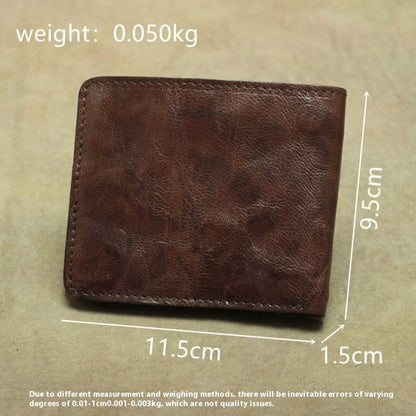 Simple Retro Vintage Vintage Leather Wallet