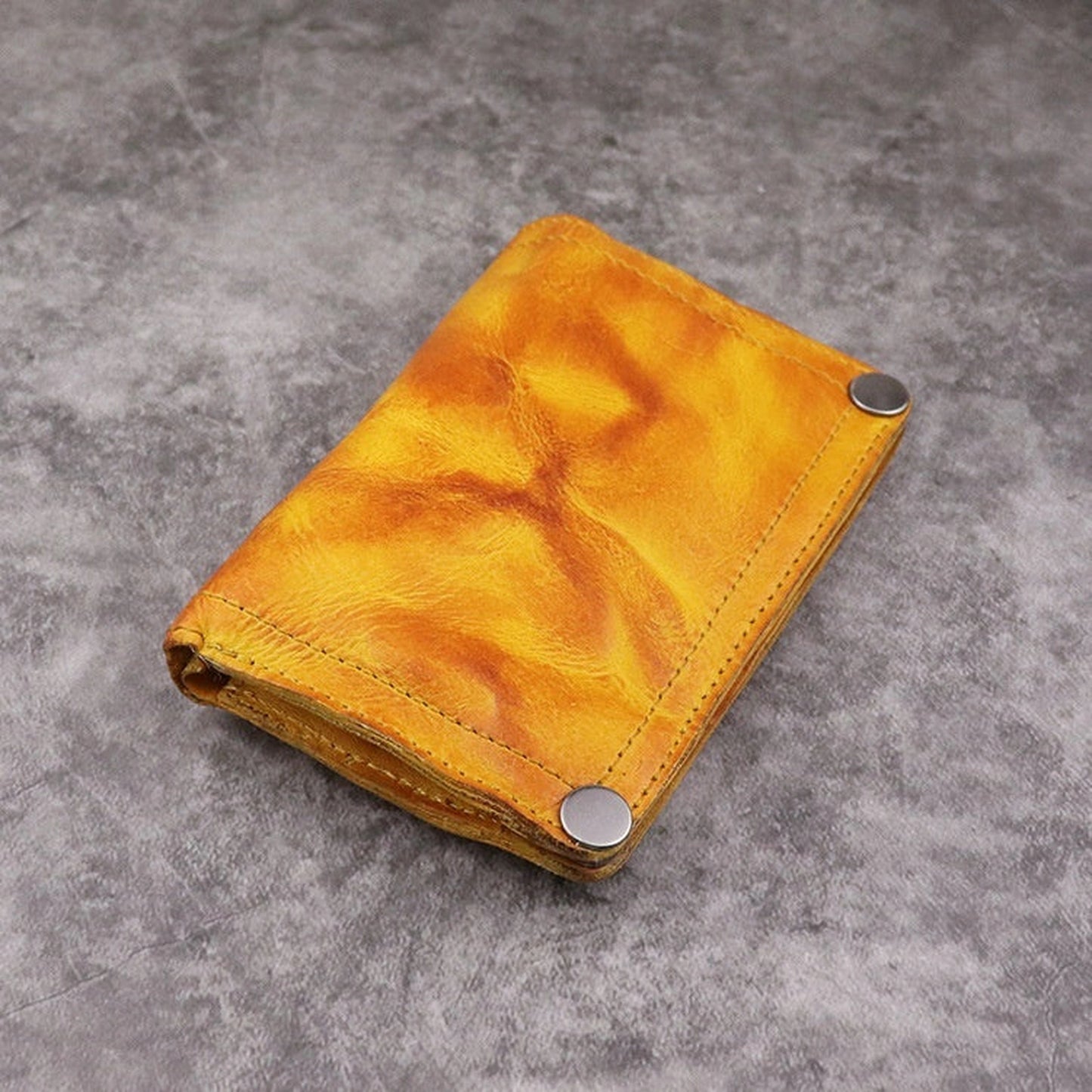 First Layer Skeleton-skin Wallet Retro European American Style Men's Long Type Multiple Card Slots Multi-functional Wallet Card Holder Male Factory Wholesale