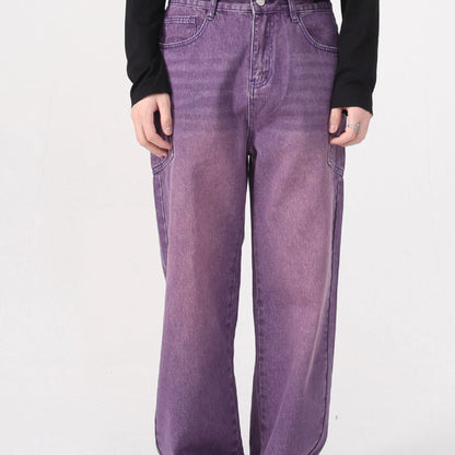 Personalized Pocket Korean Fashion Type Loose Straight Hip Hop