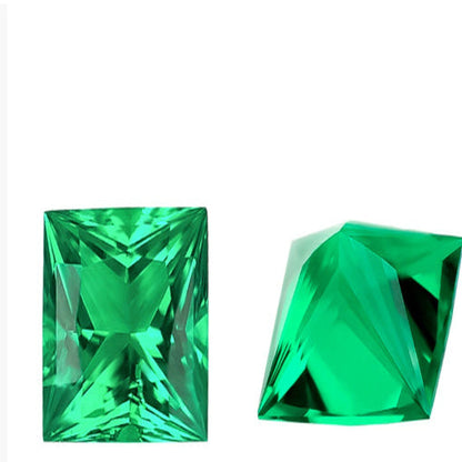 Emerald Green Treasure Shaped Colored Gems
