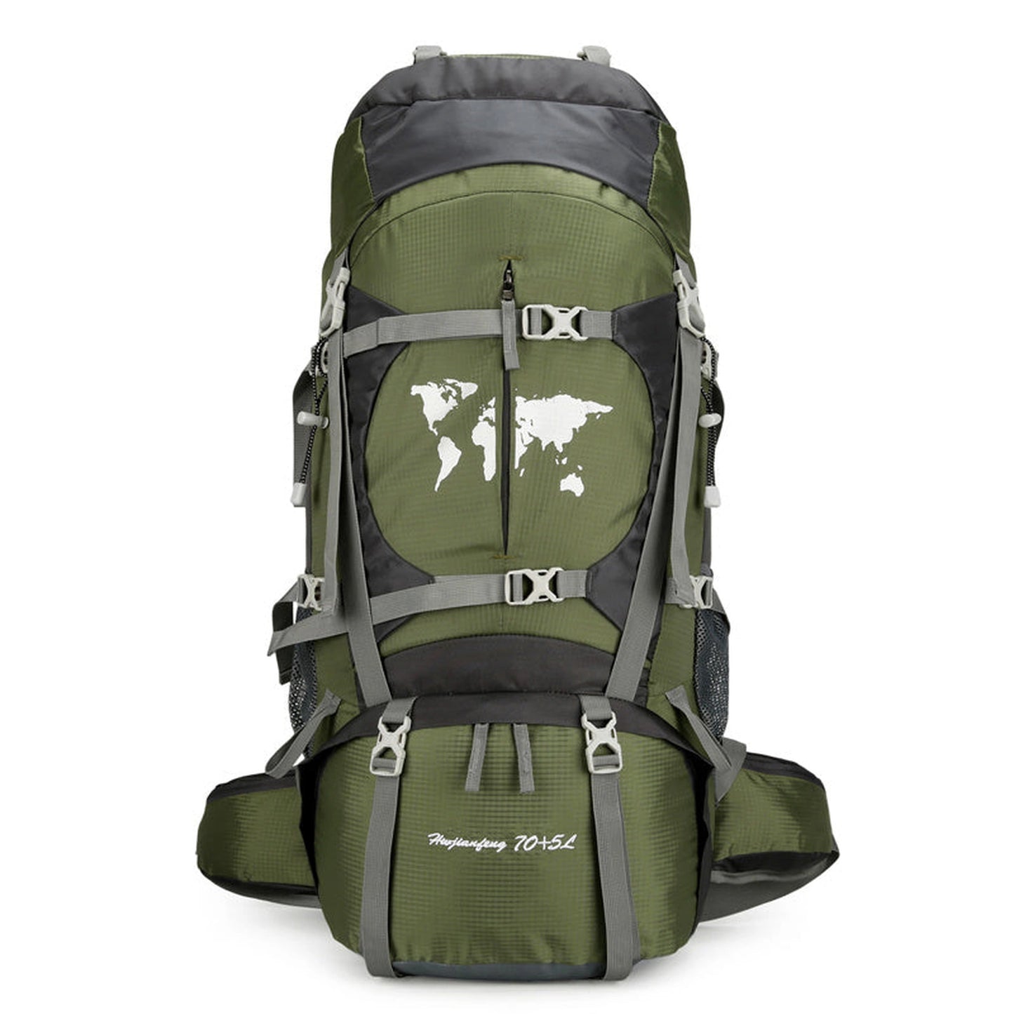 Climbing Bag, Professional Outdoor Large Capacity Backpack, Men's And Women's Hiking Off-road Backpack With Bracket, Travel Camping Backpack