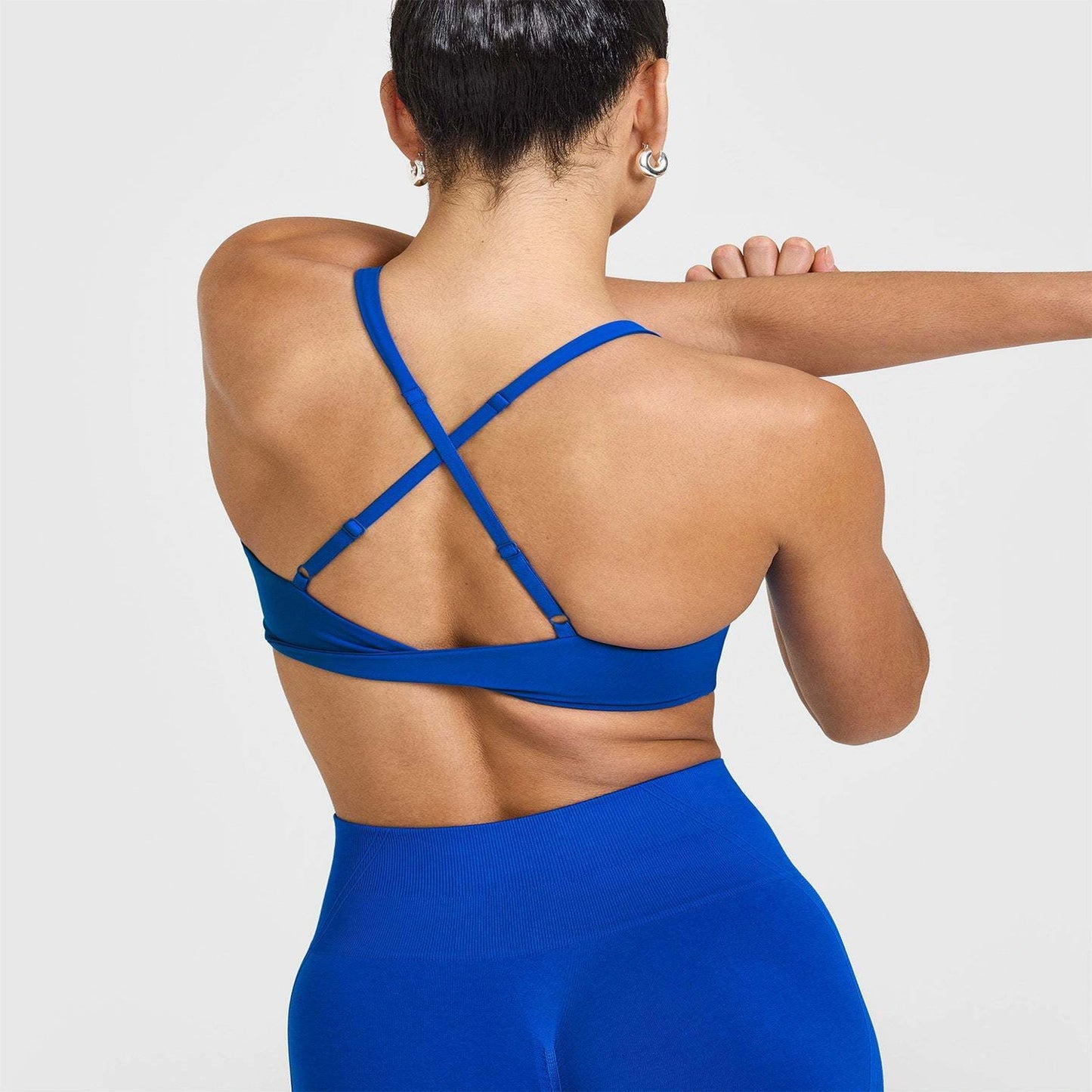 Sports Collar Cross Twist Strap Fitness Yoga Double-sided Brocade Vest