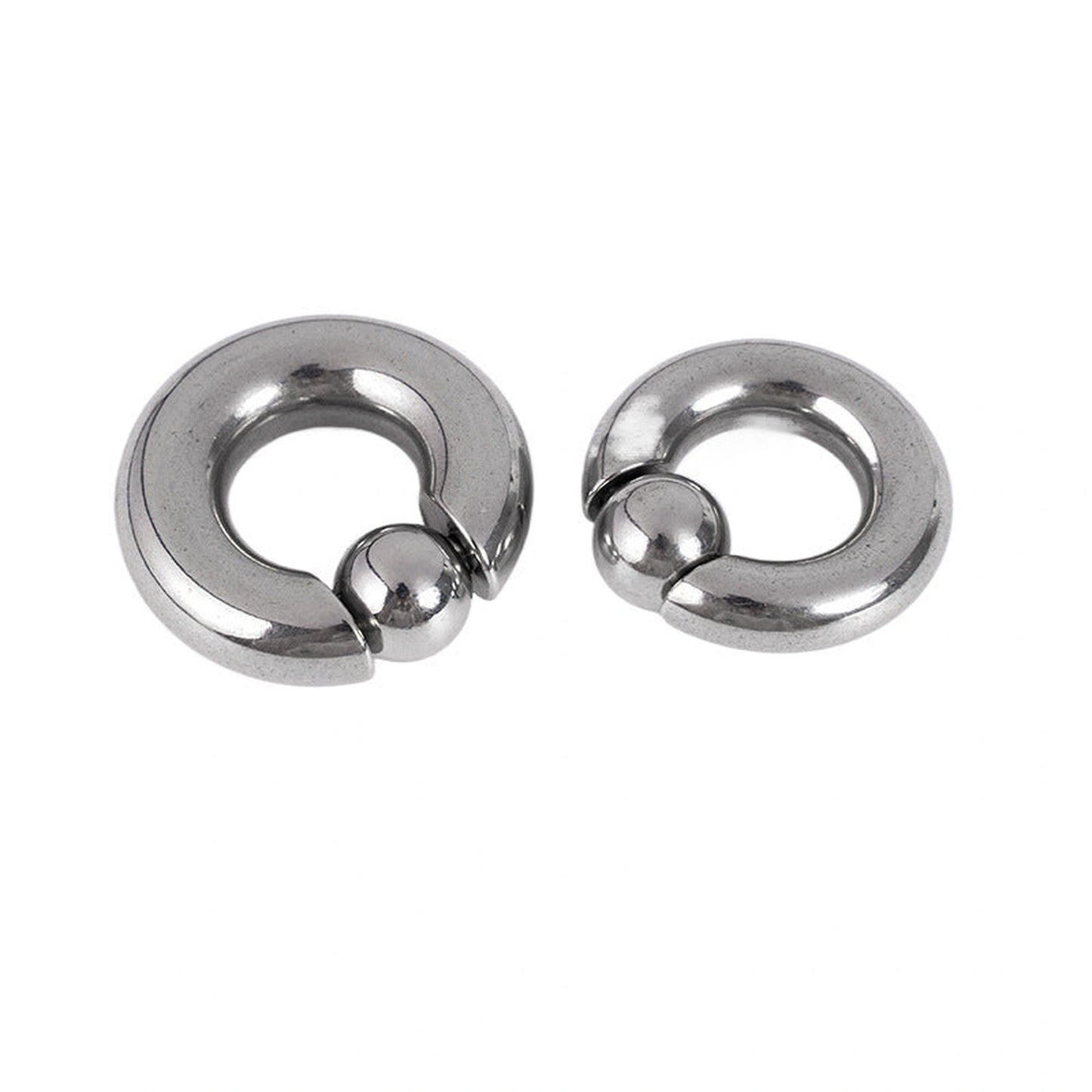 Titanium Steel Clip Ball Ring Spring Ball Piercing Jewelry Universal Round Nose Ring