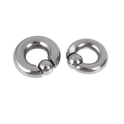 Titanium Steel Clip Ball Ring Spring Ball Piercing Jewelry Universal Round Nose Ring