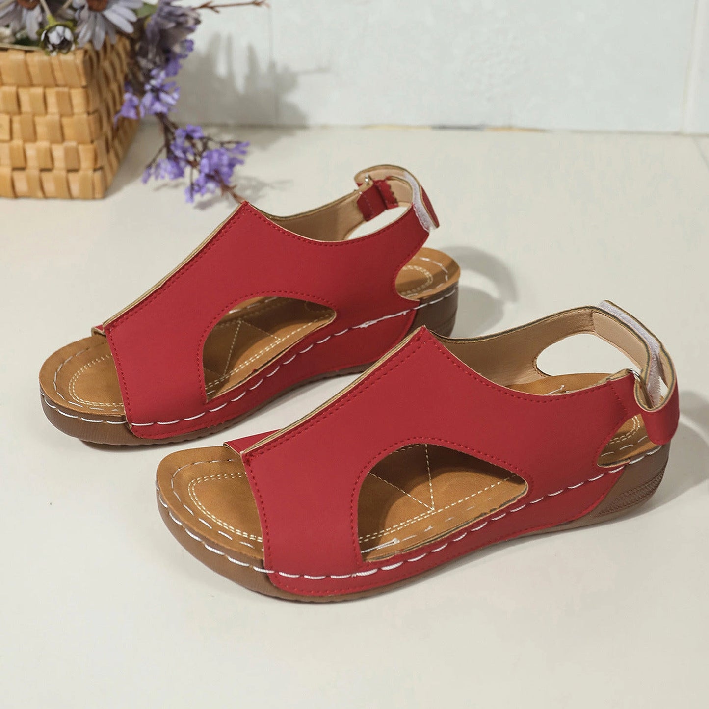 Women's Plus Size Wedge Sandals