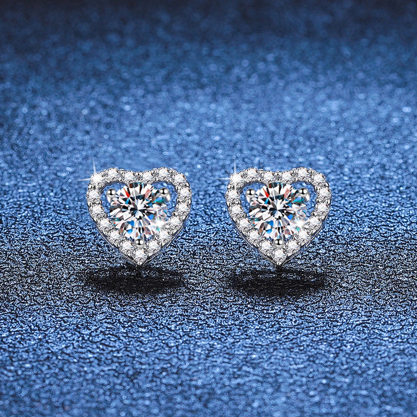S925 Sterling Silver Ear Stud Pendant Suit