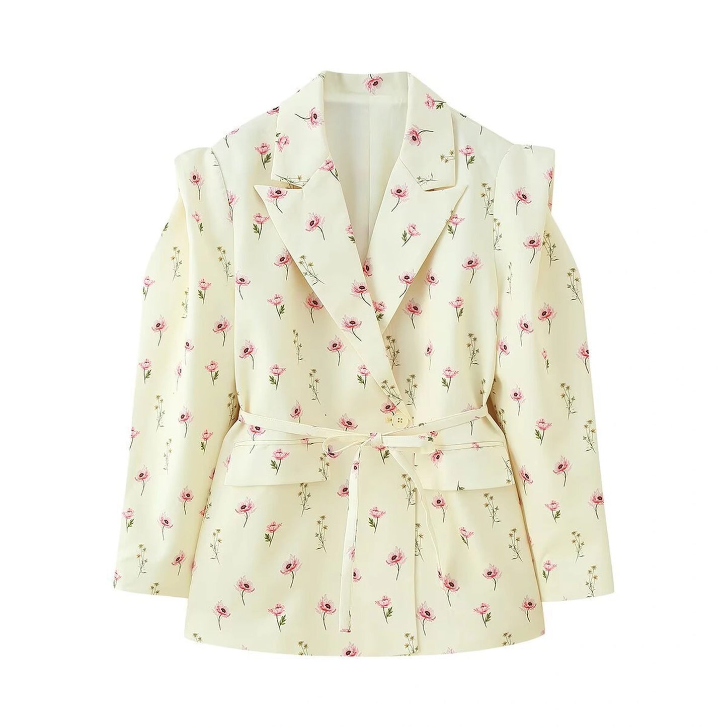 Women's Fashion Unique Sweet Floral Coat