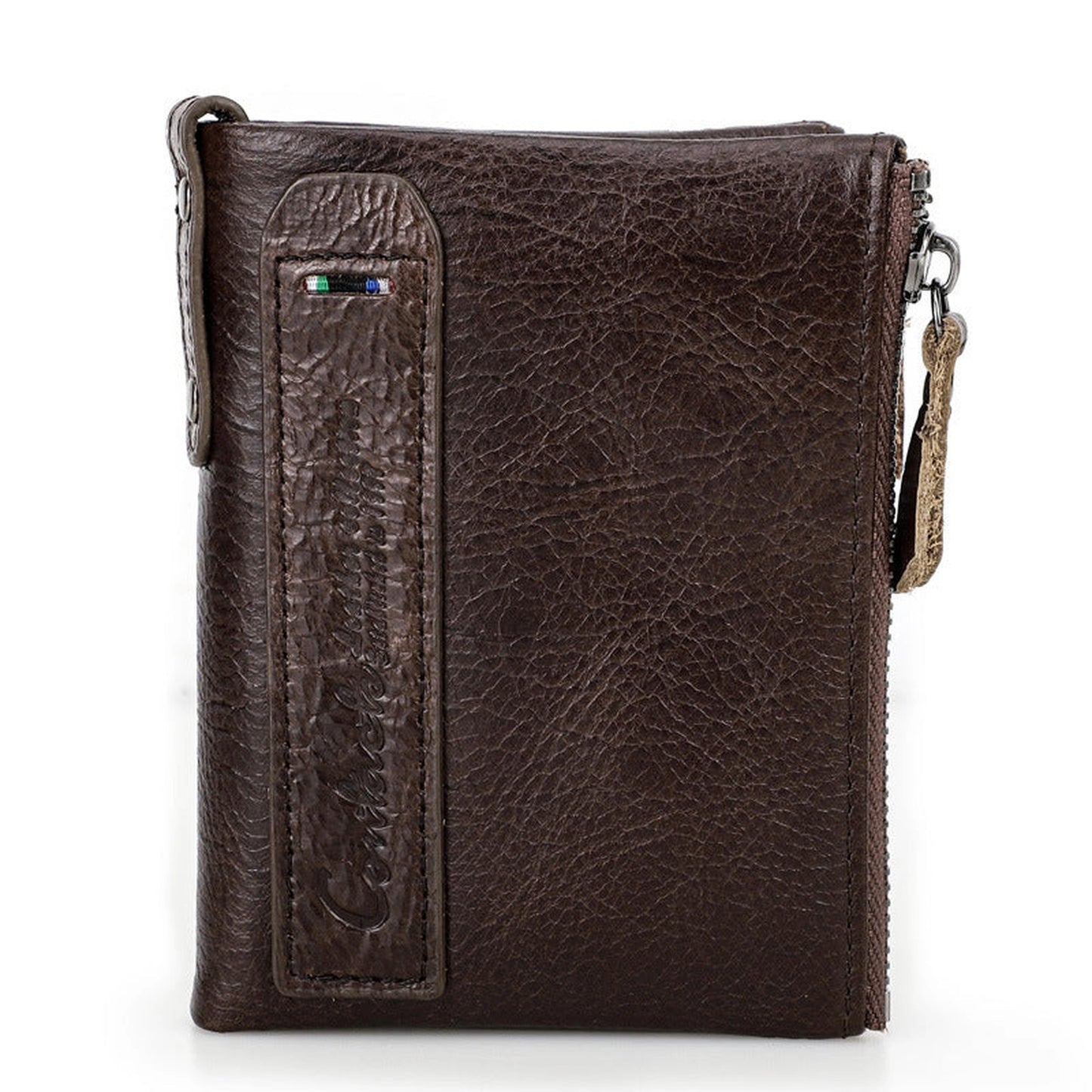 Genuine Leather Men's Short Chic Coin Purse